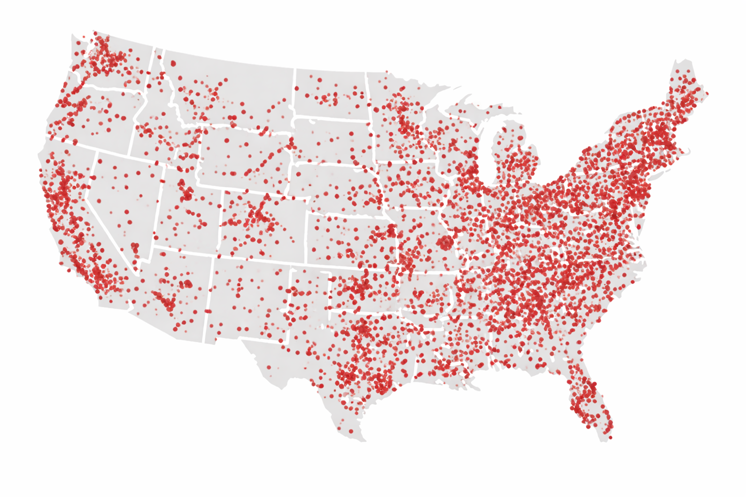 Map of U.S. CPR training coverage